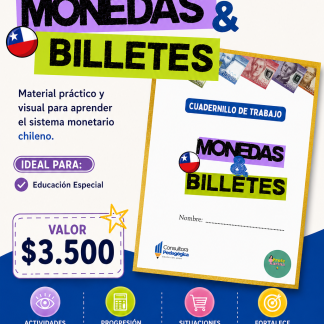 Cuadernillo billetes y monedas