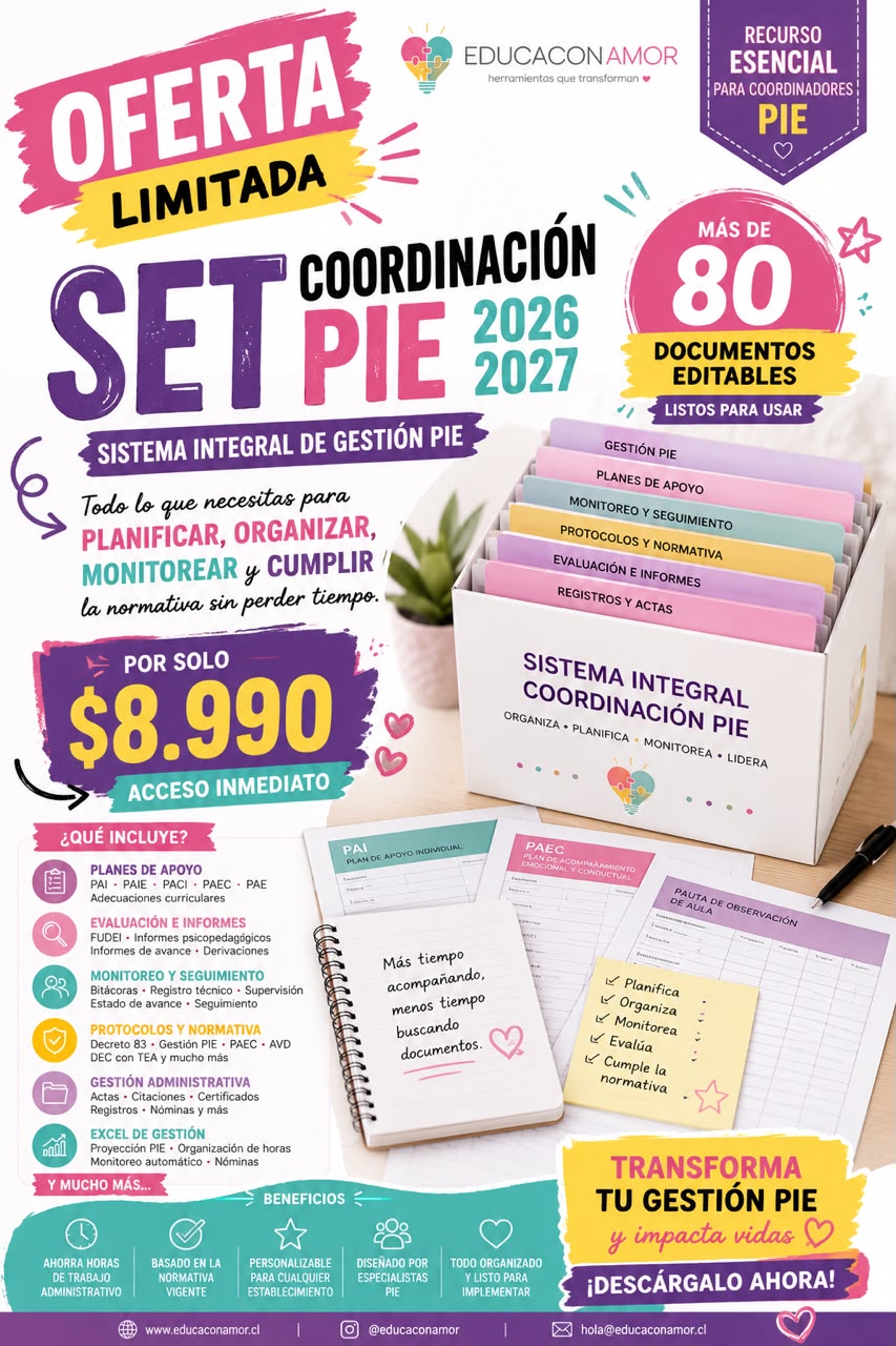 Set coordinación PIE 2026/2027