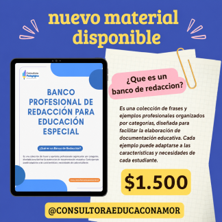 Banco Profesional de Redacción para Educación Especial