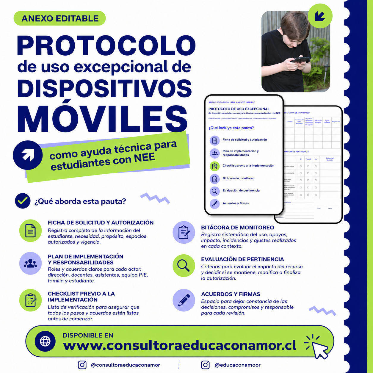 Protocolo Editable de Uso Excepcional de Dispositivos Móviles