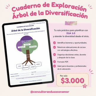 Cuaderno arbol de la diversificación